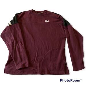 VS PINK Maroon White Sweater Sweatshirt Size S